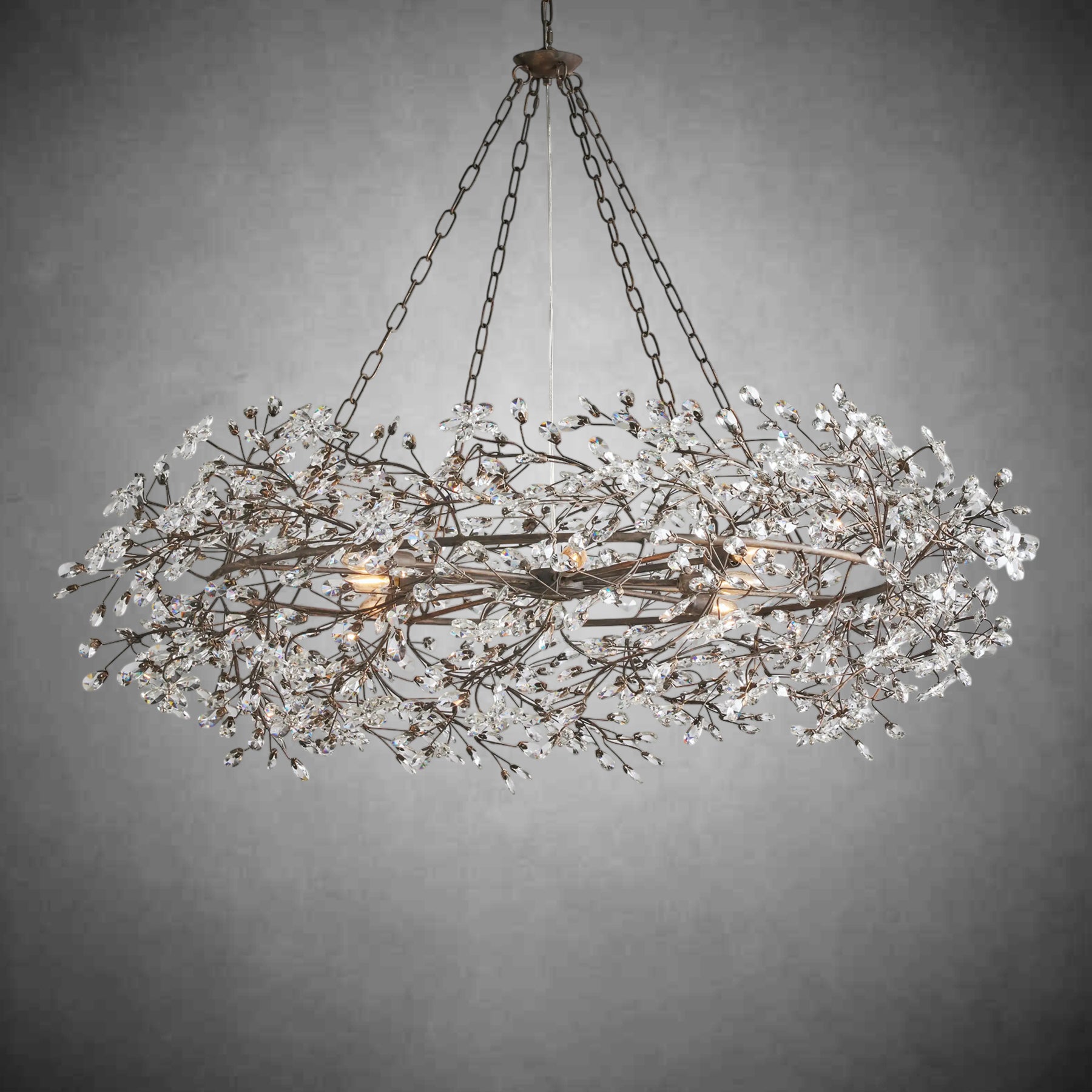 Fiore Crown Chandelier 39&quot; 48&quot; 60“