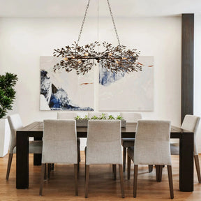 Fiore Linear Chandelier 43" 51" 68"W-Chandelier-Merlin Lamps-GOLD-43"-merlinlamps