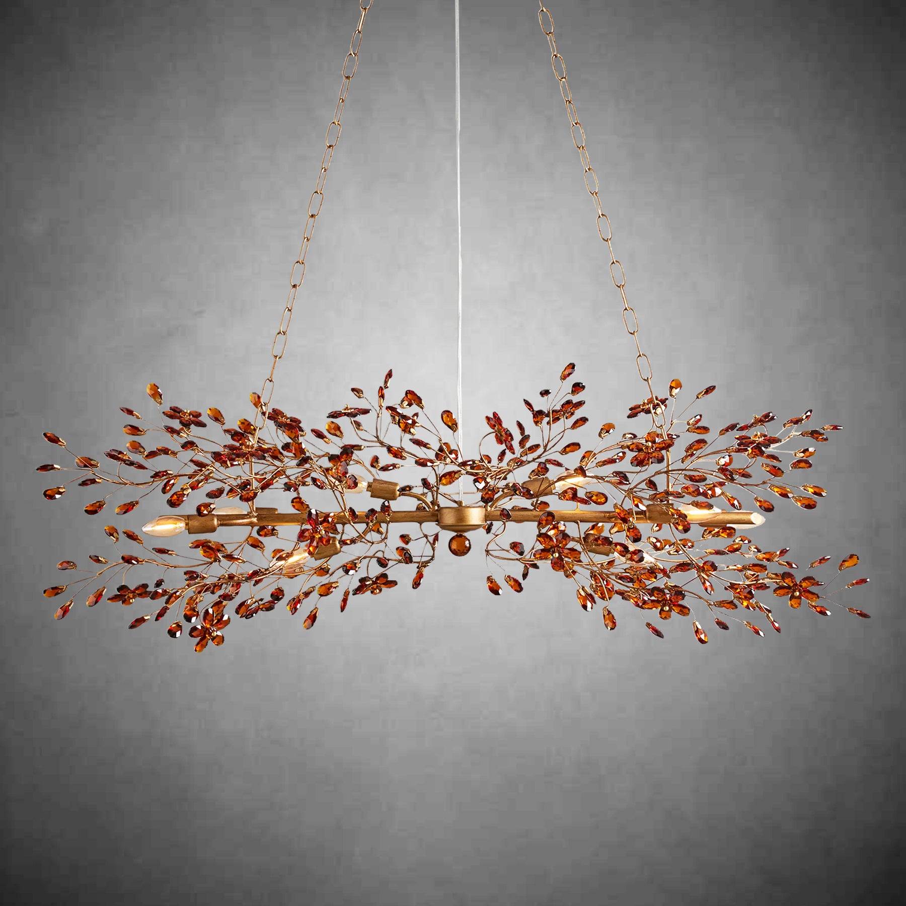 Fiore Linear Chandelier 43" 51" 68"W