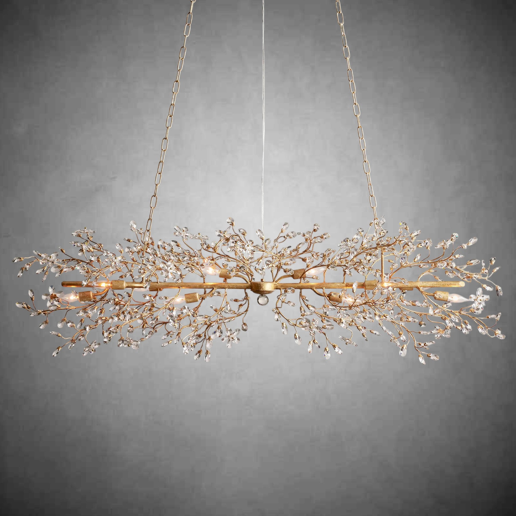 Fiore Linear Chandelier 43" 51" 68"W