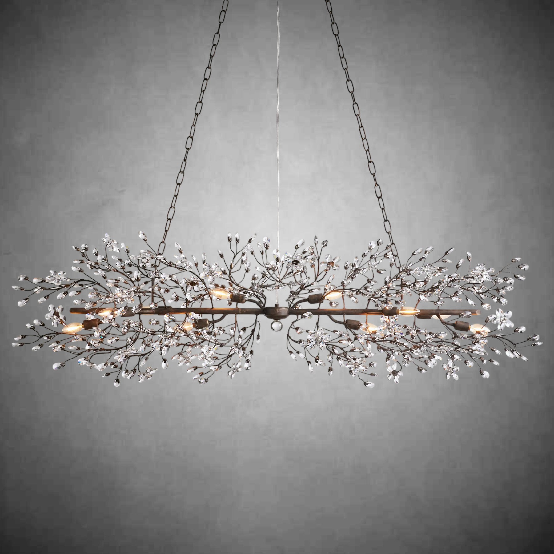 Fiore Linear Chandelier 43" 51" 68"W