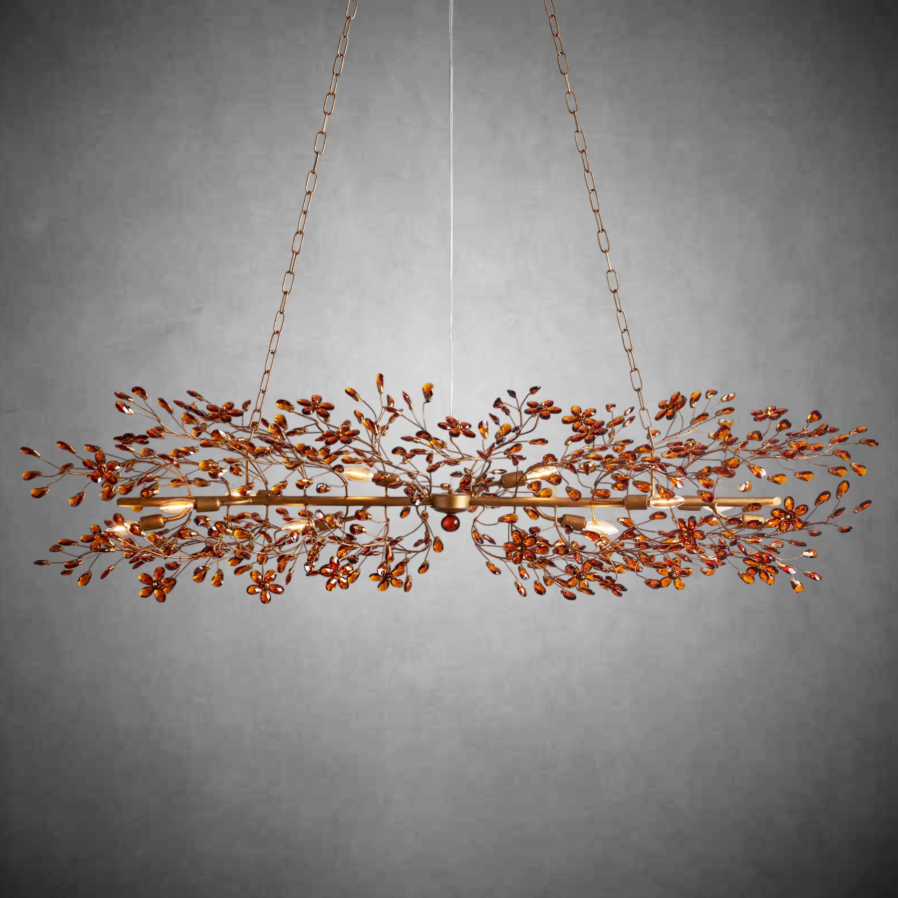 Fiore Linear Chandelier 43" 51" 68"W