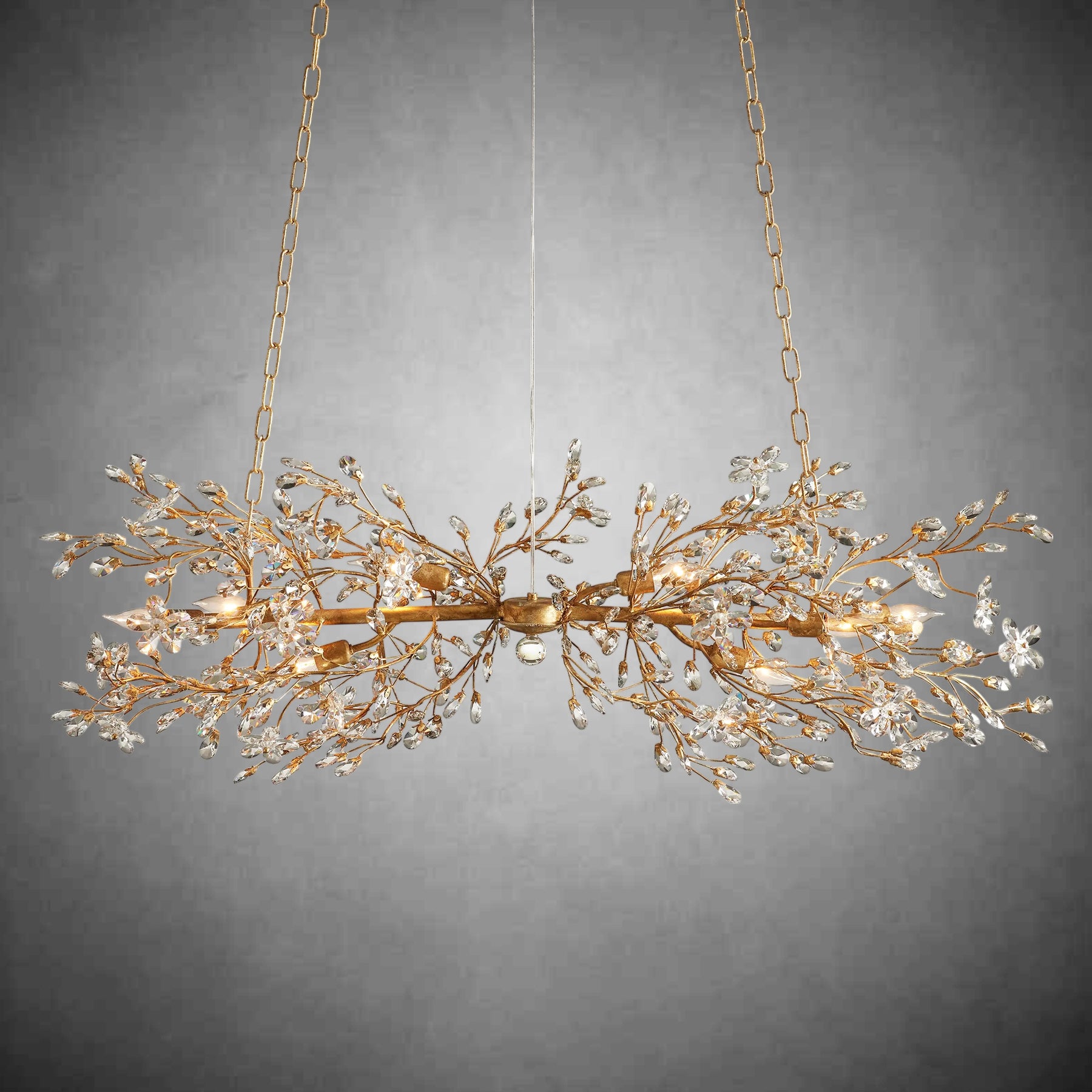 Fiore Linear Chandelier 43" 51" 68"W