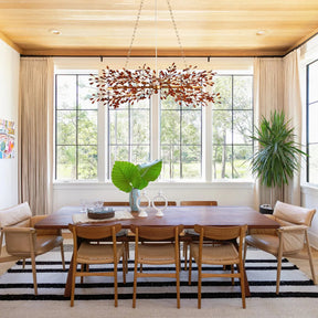 Fiore Linear Chandelier 43" 51" 68"W-Chandelier-Merlin Lamps-GOLD-43"-merlinlamps