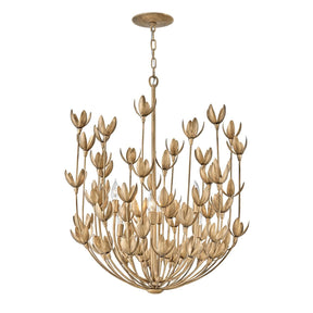 Hinkley Lighting Flora 26 Inch 6-Light Chandelier, Burnished Gold