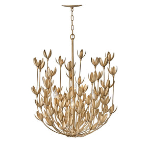 Hinkley Lighting Flora 26 Inch 6-Light Chandelier, Burnished Gold