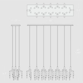 Flora Linear Chandelier