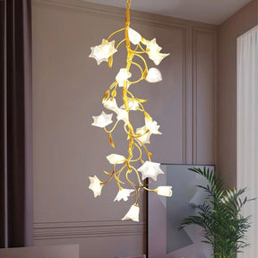 Flower Craftsman Glass Chandelier