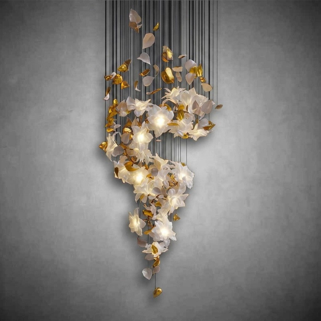 Flying Flowers Fluttering Chandelier