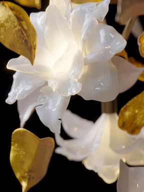 Flying Flowers Fluttering Chandelier - Model F L 31.5″ x H 23.6″ / L 80cm x H 60cmBrass & WhiteBlushlighting