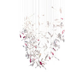 Flying Glass Feather Chandelier