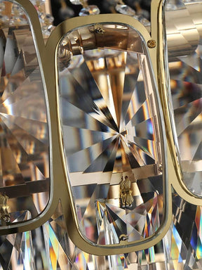 Extra Large Customiaztion D47.2"*H66.1" Modern Elegant Luxurious Golden Adjustable Foyer Staircase Adjustable Chandelier Good Quality Shiny Luxury K9 Crystal Ceiling Light For Living Room Hallway Enterway Farmhouse