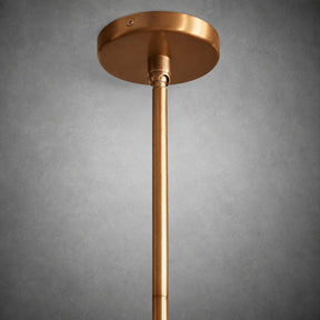Chandelier  Francis Bubbled Glass Tiered Brass