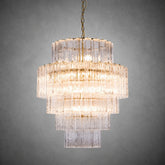 Freccia Treviso Murano Glass Tube Chandelier