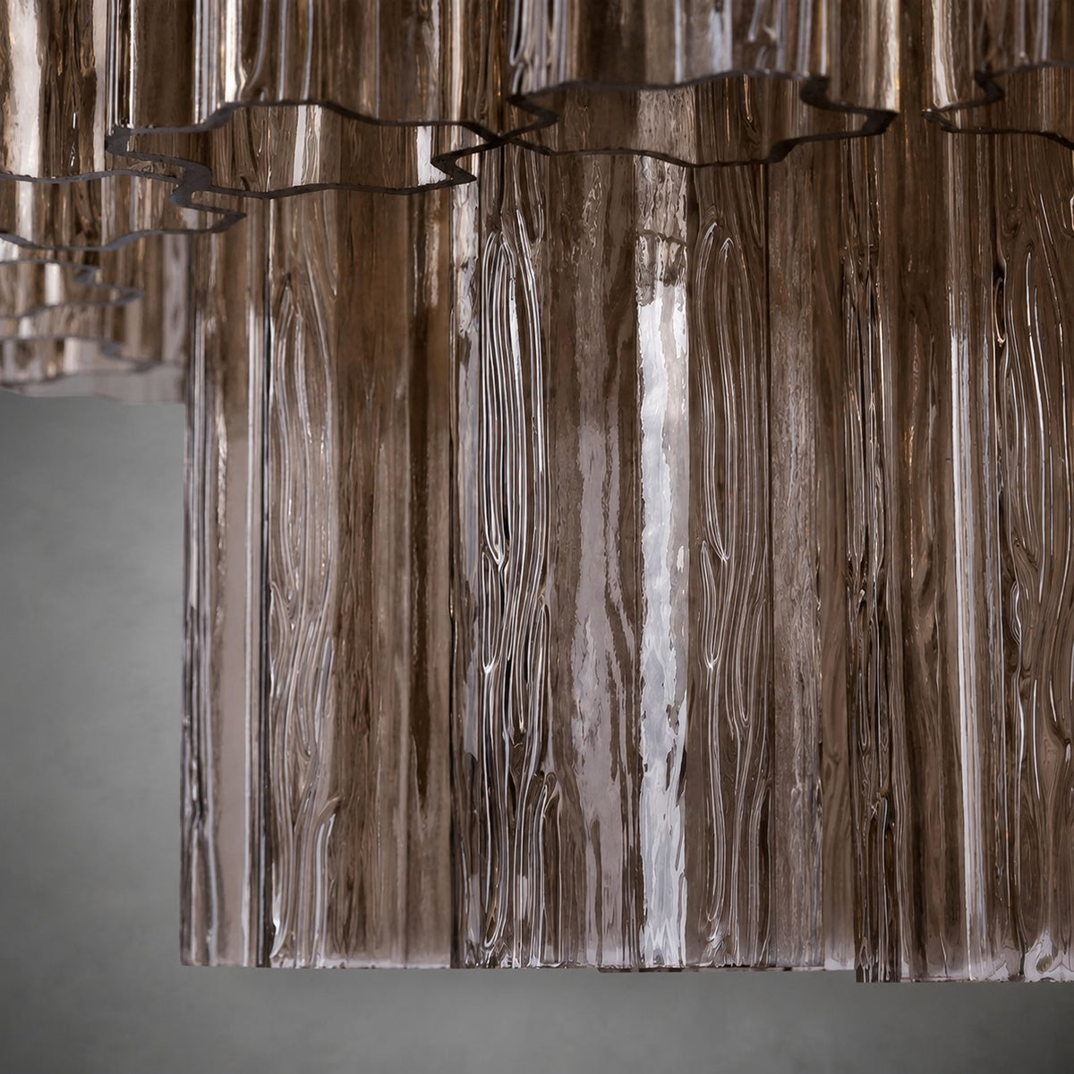 Freccia Treviso Murano Glass Tube Chandelier
