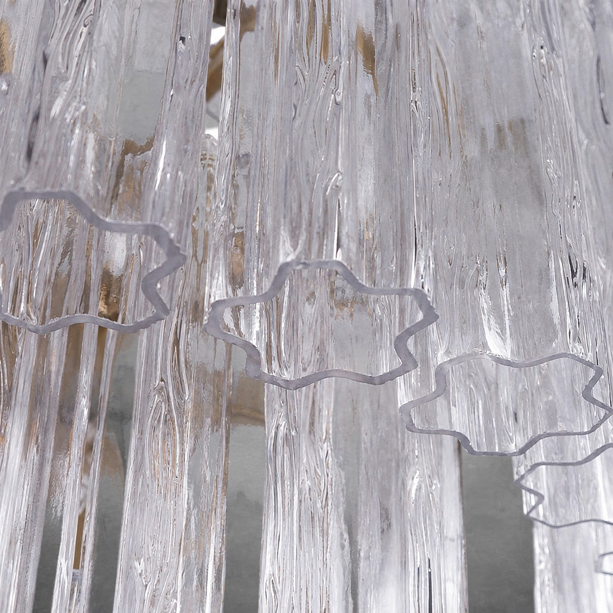 Freccia Treviso Murano Glass Tube Chandelier
