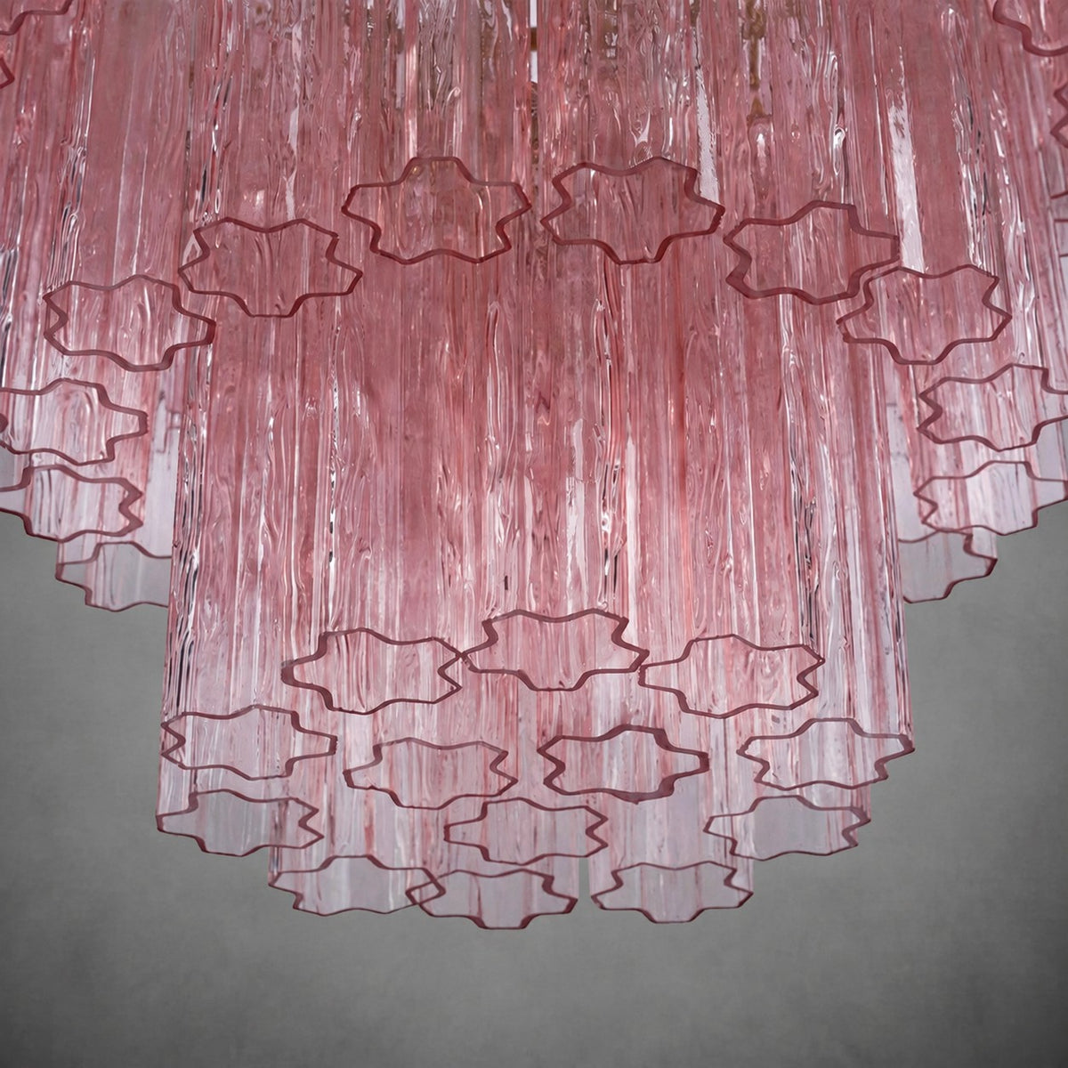 Freccia Treviso Murano Glass Tube Chandelier