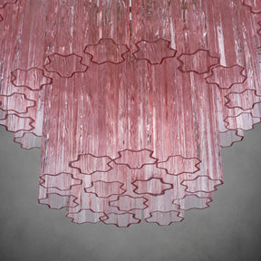 Freccia Treviso Murano Glass Tube Chandelier