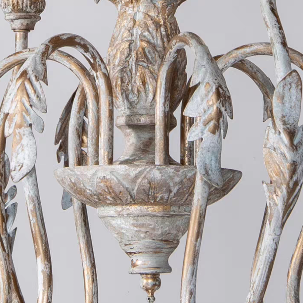 French Vintage Candle Chandelier for Living Room/Bedroom