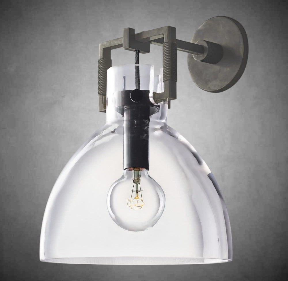 Funda Glass Cloche Sconce 8" 10"