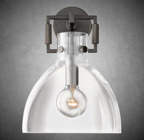 Funda Glass Cloche Sconce 8" 10"