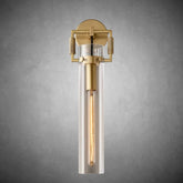 Funda Glass Cylinder Wall Sconce 16”, Wall Light For Bedroom