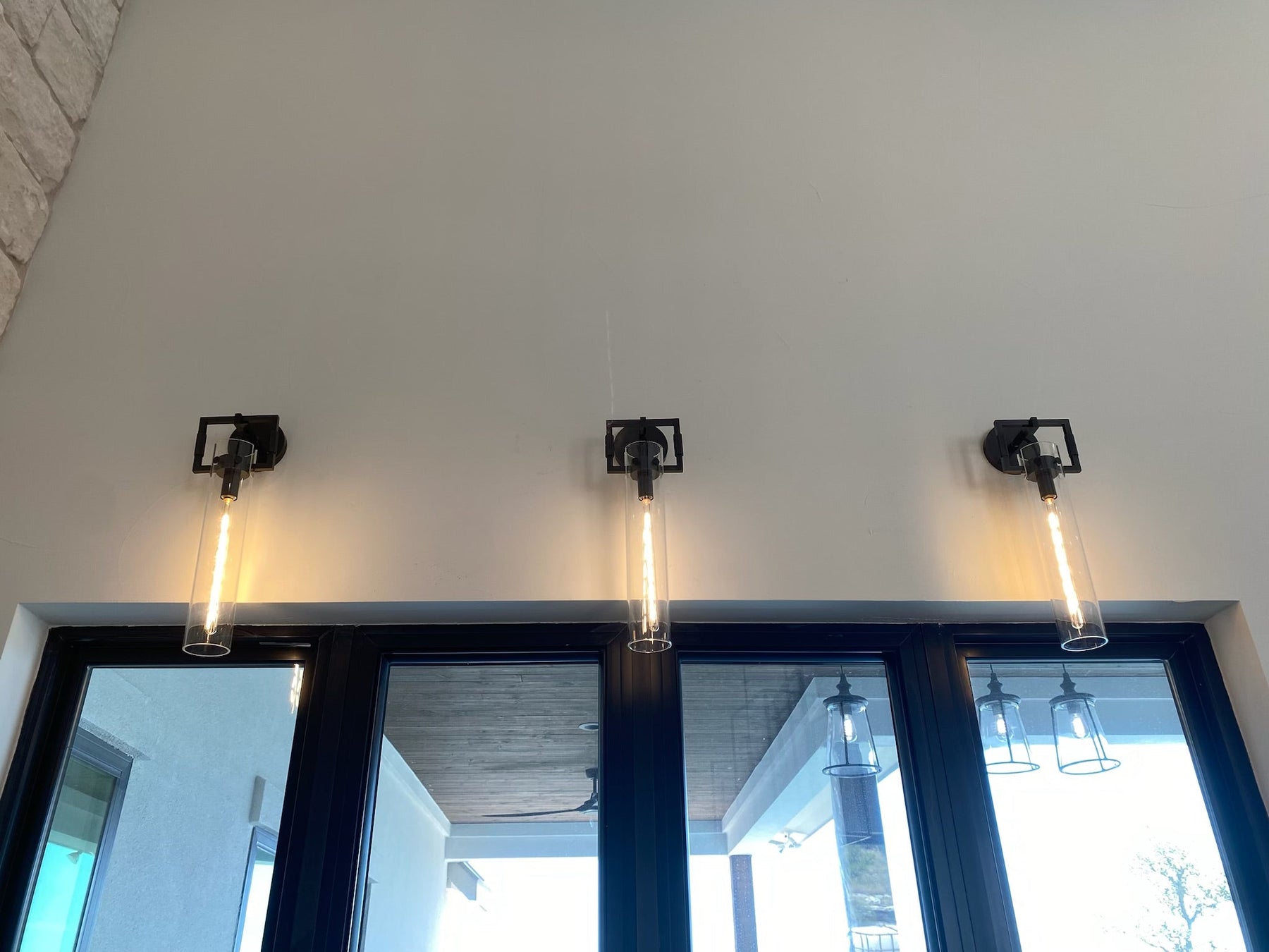 Funda Glass Cylinder Wall Sconce 9”, Wall Light For Bedroom