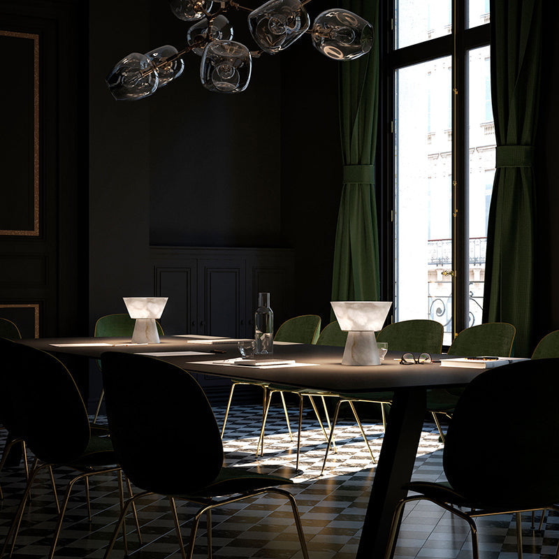 Gama Alabaster Living Room Table Lamp
