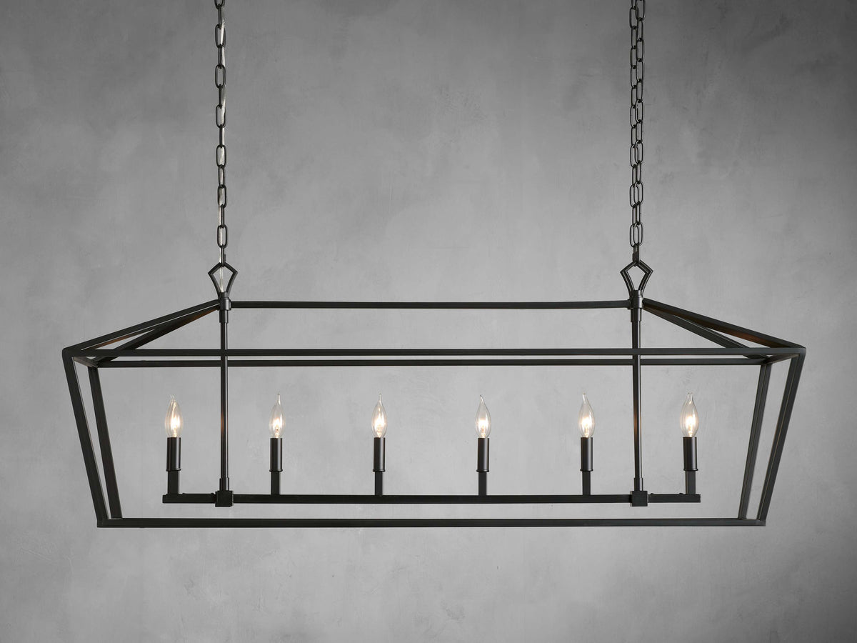 Garniel 54" Rectangular Chandelier