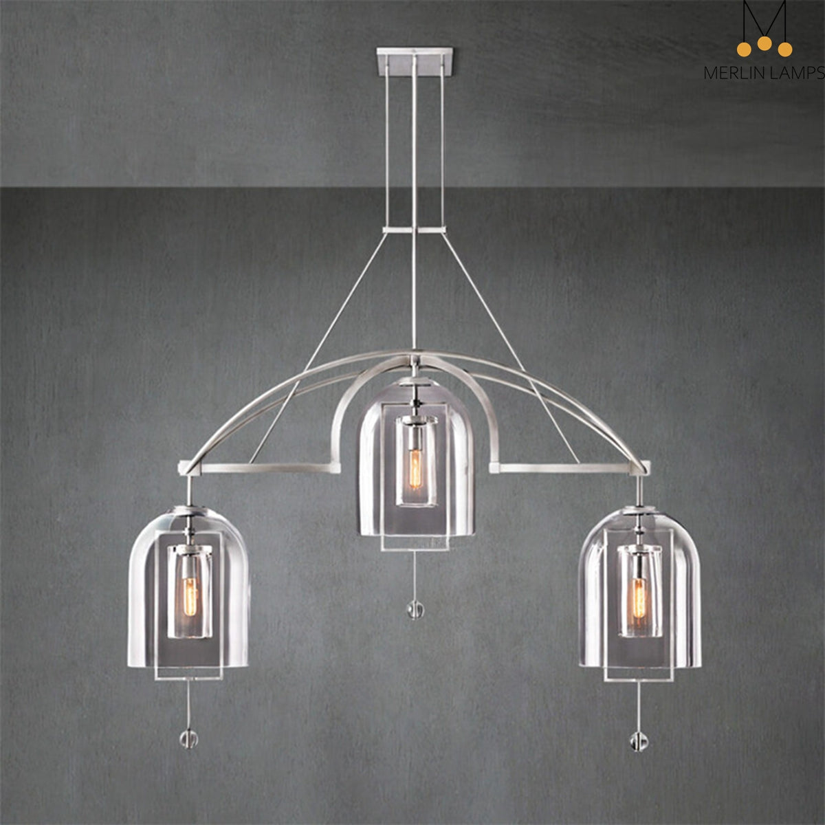 Garrett Modern Luxury Chandelier 3-Lights