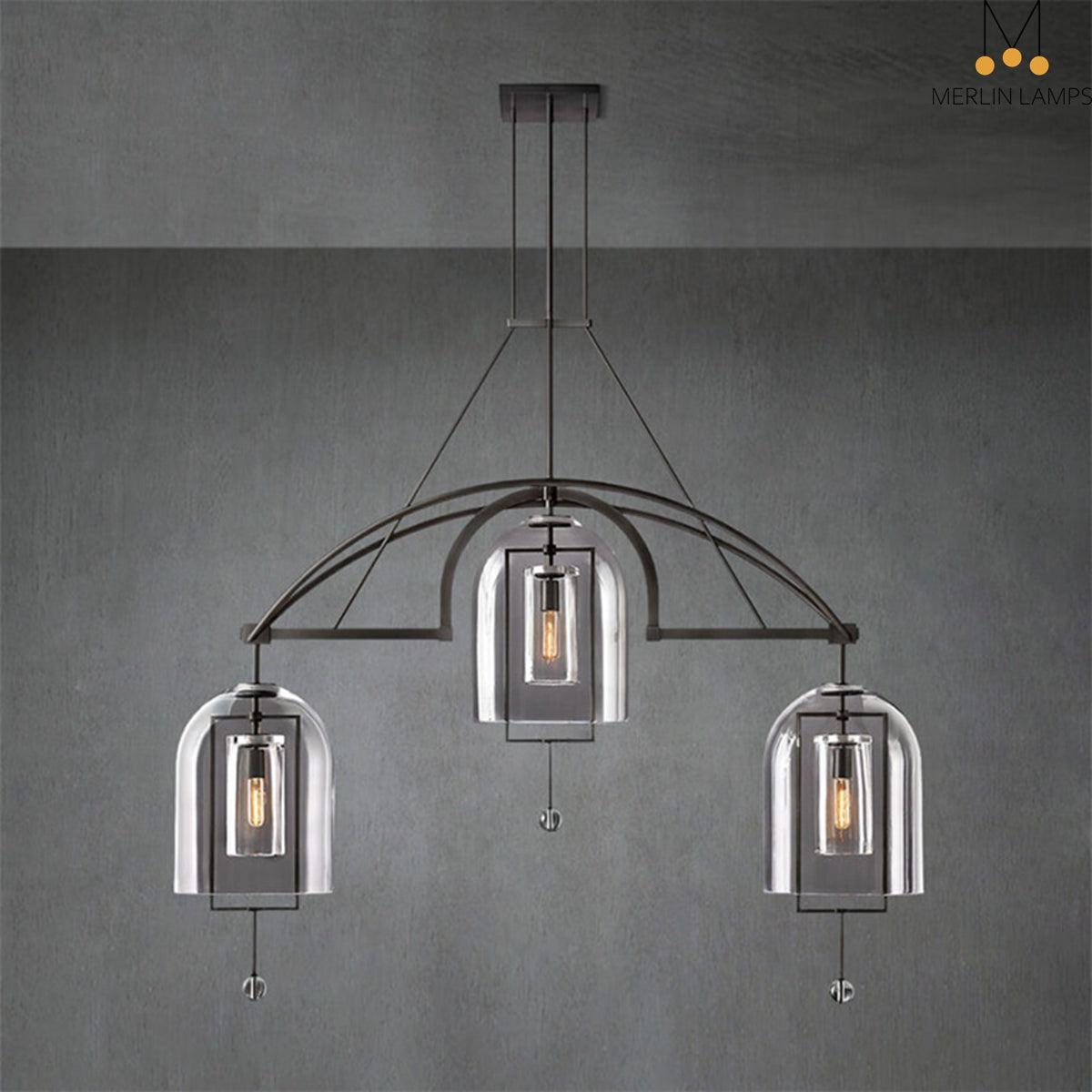Garrett Modern Luxury Chandelier 3-Lights