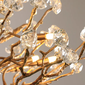 Gemstone Branch Chandelier with Artistic Design for Bedroom or Living Room