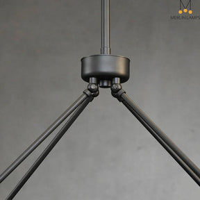 George Elegant Modern Lamp Fixture, Metal Chandelier for Living Room, Bedroom, Dining Room