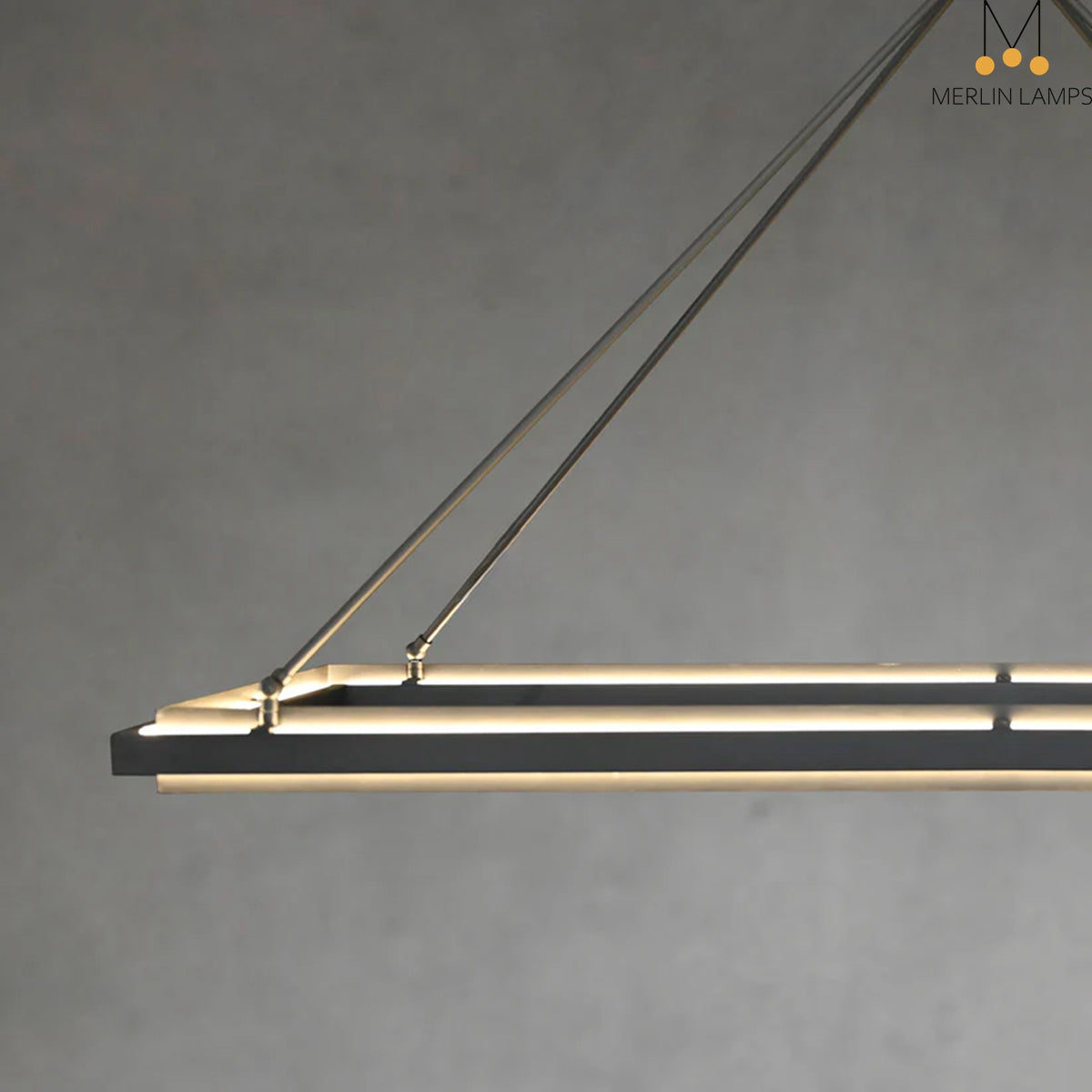 George Elegant Modern Lamp Fixture, Metal Chandelier for Living Room, Bedroom, Dining Room