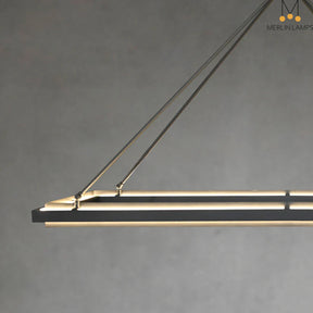 George Elegant Modern Lamp Fixture, Metal Chandelier for Living Room, Bedroom, Dining Room