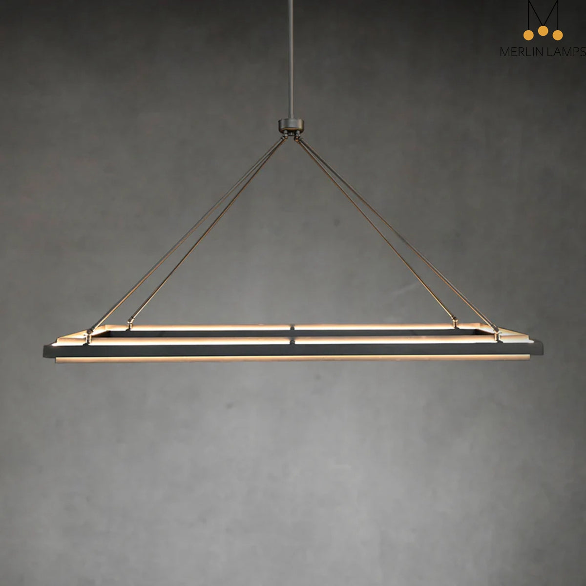 George Elegant Modern Lamp Fixture, Metal Chandelier for Living Room, Bedroom, Dining Room