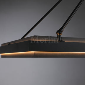 George Elegant Modern Lamp Fixture, Metal Chandelier for Living Room, Bedroom, Dining Room