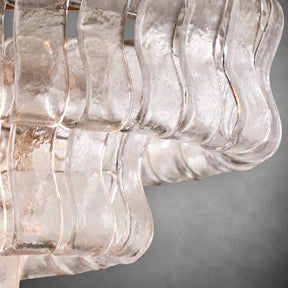 Ghiaccio Glass Oval Chandelier 54''65''
