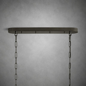 Ghiaccio Glass Oval Chandelier 54''65''