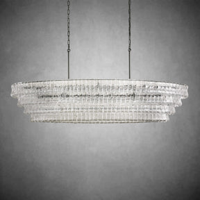 Ghiaccio Glass Oval Chandelier 54''65''