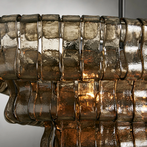 Ghiaccio Glass Oval Chandelier 54''65''