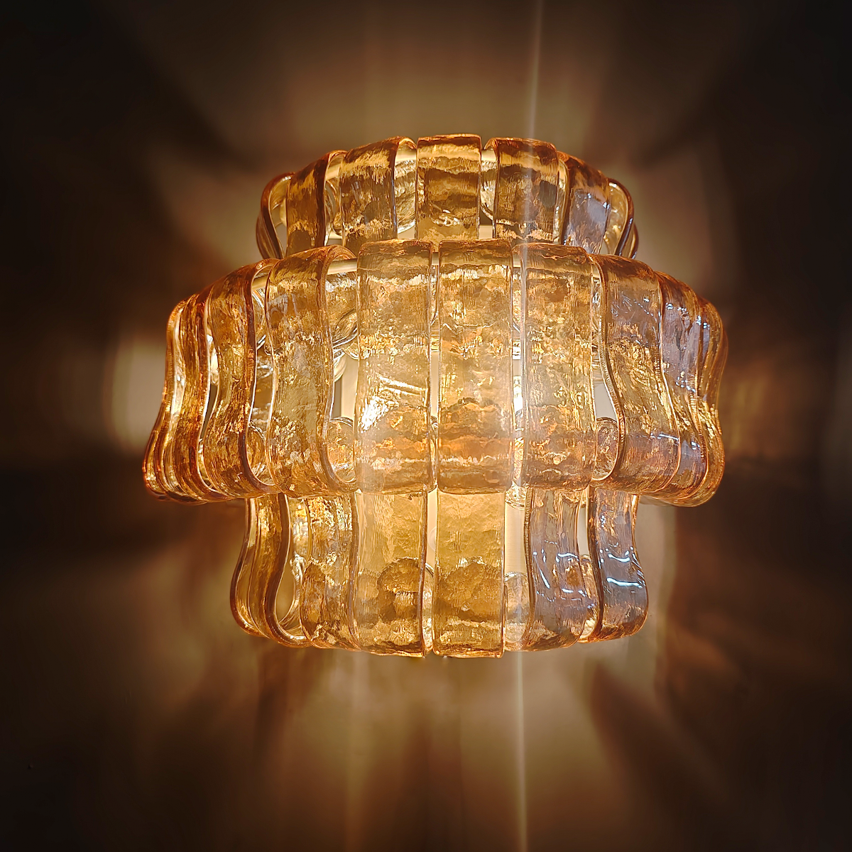 Ghiaccio Glass Wall Sconce