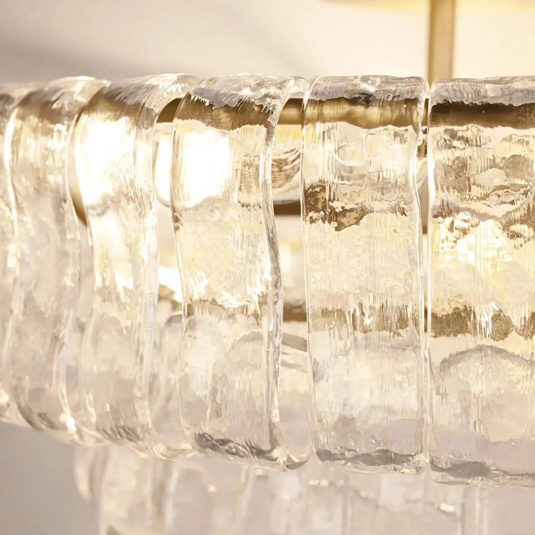 Ghiaccio Modern Glass Flushmount