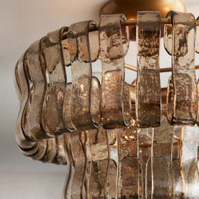 Ghiaccio Modern Glass Flushmount