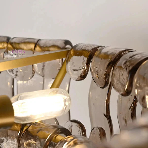 Ghiaccio Modern Glass Flushmount