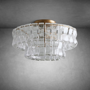 Ghiaccio Modern Glass Flushmount