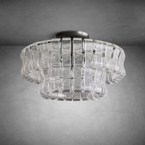 Ghiaccio Modern Glass Flushmount