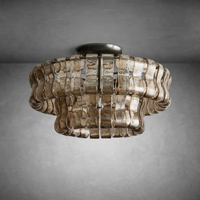 Ghiaccio Modern Glass Flushmount