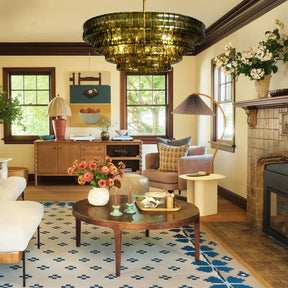 Ghiaccio Round Glass Chandelier-Chandelier-Merlin Lamps-Antique Brass-Clear-24"-merlinlamps