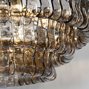 Ghiaccio Round Glass Chandelier